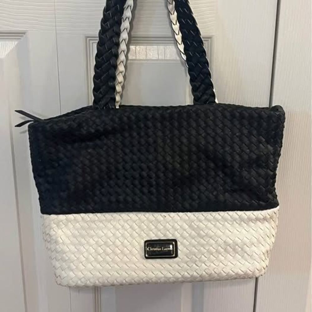 Nautical Shoulder style handbag / purse 
Navy blue & white